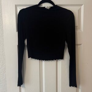 Black Long Sleeve Women's Top